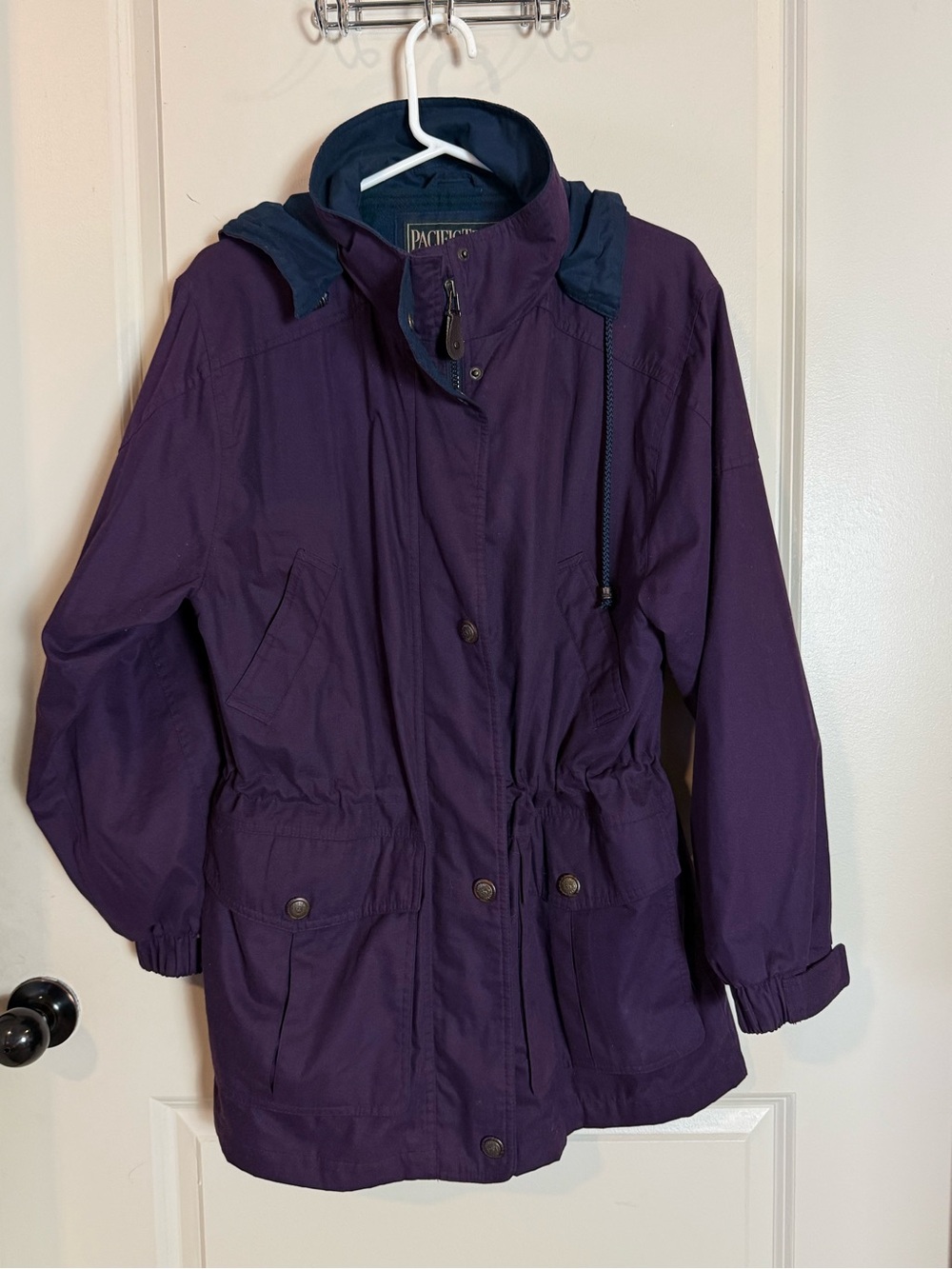 Pacific Trail Woman’s Deep Purple Hooded Jacket Lining